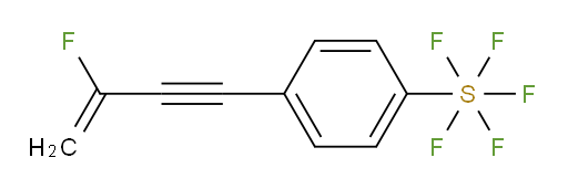 4-(3-fluorobut-3-en-1-yn-1-yl)(pentafluoromercapto)benzene