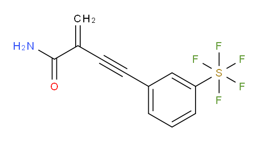 4-(3-(pentafluoromercapto)phenyl)-2-methylenebut-3-ynamide