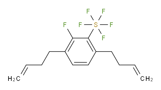 3,6-di(but-3-en-1-yl)-2-fluoro(pentafluoromercapto)benzene