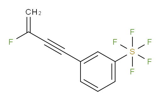 3-(3-fluorobut-3-en-1-yn-1-yl)(pentafluoromercapto)benzene