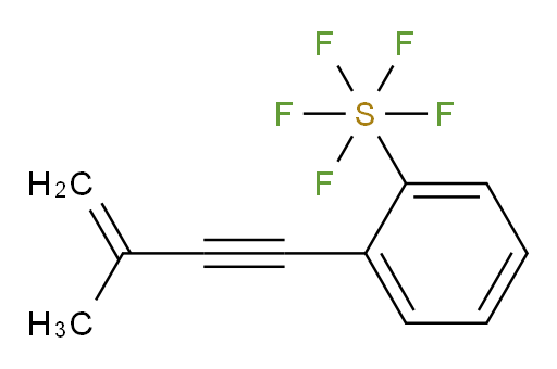 2-(3-methylbut-3-en-1-yn-1-yl)(pentafluoromercapto)benzene