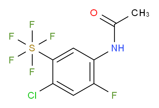 [5-(Acetylamino)-2-chloro-4-fluorophenyl]sulfur pentafluoride