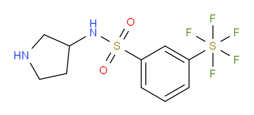 [3-[(3-pyrrolidinylamino)sulfonyl]phenyl]sulfur pentafluoride