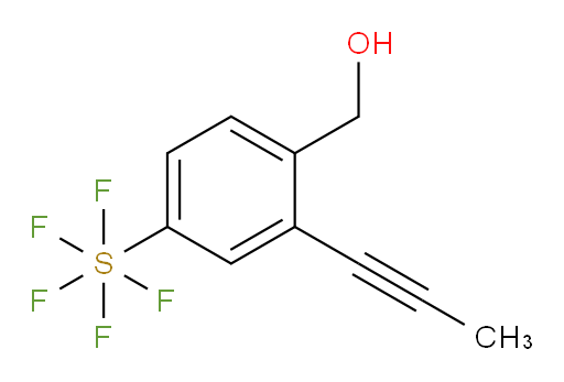 (4-(pentafluoromercapto)-2-(prop-1-yn-1-yl)phenyl)methanol