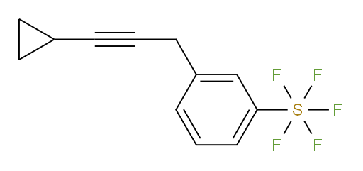 3-(3-cyclopropylprop-2-yn-1-yl)(pentafluoromercapto)benzene
