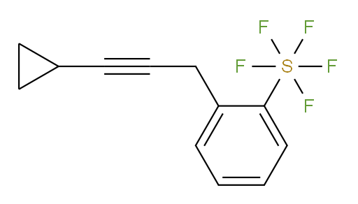 2-(3-cyclopropylprop-2-yn-1-yl)(pentafluoromercapto)benzene