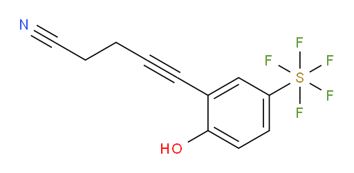 5-(2-hydroxy-5-(pentafluoromercapto)phenyl)pent-4-ynenitrile