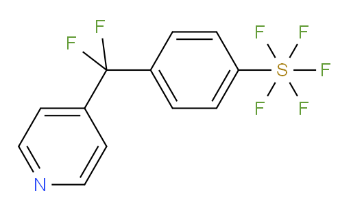 4-(difluoro(pyridin-4-yl)methyl)(pentafluoromercapto)benzene