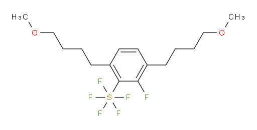 2-fluoro-3,6-bis(4-methoxybutyl)(pentafluoromercapto)benzene