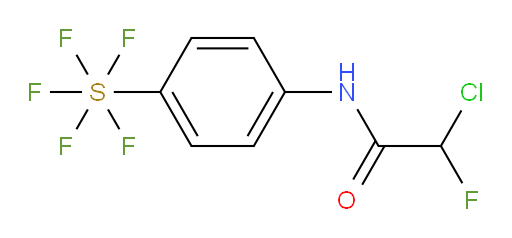 2-chloro-2-fluoro-N-(4-(pentafluoromercapto)phenyl)acetamide