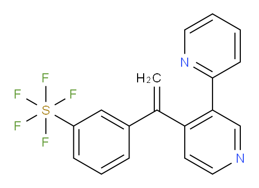 3-(1-([2,3'-bipyridin]-4'-yl)vinyl)(pentafluoromercapto)benzene