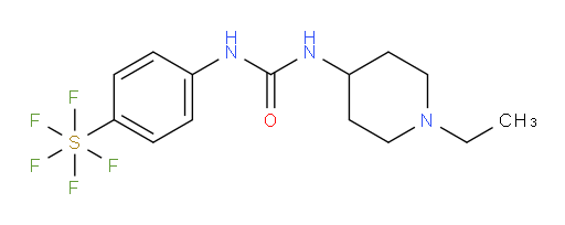1-(1-ethylpiperidin-4-yl)-3-(4-(pentafluoromercapto)phenyl)urea