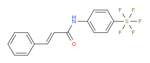 [4-[(1-oxo-3-phenyl-2-propen-1-yl)amino]phenyl]sulfur pentafluoride