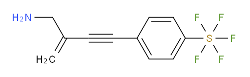 4-(3-(aminomethyl)but-3-en-1-yn-1-yl)(pentafluoromercapto)benzene