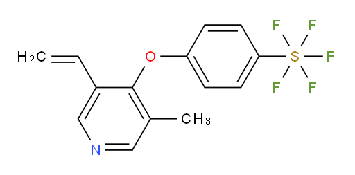 4-((3-methyl-5-vinylpyridin-4-yl)oxy)(pentafluoromercapto)benzene