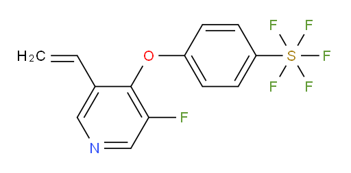 4-((3-fluoro-5-vinylpyridin-4-yl)oxy)(pentafluoromercapto)benzene