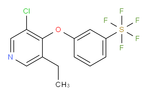 3-((3-chloro-5-ethylpyridin-4-yl)oxy)(pentafluoromercapto)benzene