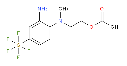 [4-[[2-(Acetyloxy)ethyl]methylamino]-3-aminophenyl]sulfur pentafluoride