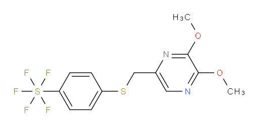 [4-[[(5,6-Dimethoxy-2-pyrazinyl)methyl]thio]phenyl]sulfur pentafluoride