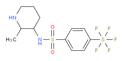 [4-[[(2-methyl-3-piperidinyl)amino]sulfonyl]phenyl]sulfur pentafluoride