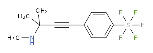 4-(3-methyl-3-(methylamino)but-1-yn-1-yl)(pentafluoromercapto)benzene