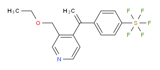 4-(1-(3-(ethoxymethyl)pyridin-4-yl)vinyl)(pentafluoromercapto)benzene