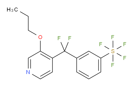 3-(difluoro(3-propoxypyridin-4-yl)methyl)(pentafluoromercapto)benzene