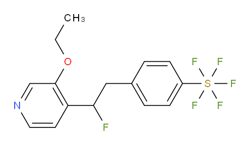 4-(2-(3-ethoxypyridin-4-yl)-2-fluoroethyl)(pentafluoromercapto)benzene