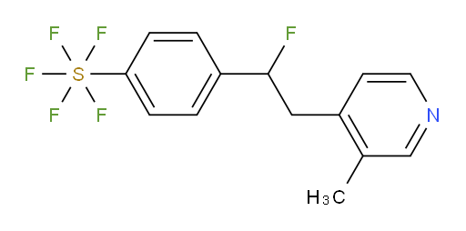 4-(1-fluoro-2-(3-methylpyridin-4-yl)ethyl)(pentafluoromercapto)benzene