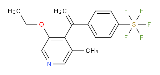 4-(1-(3-ethoxy-5-methylpyridin-4-yl)vinyl)(pentafluoromercapto)benzene
