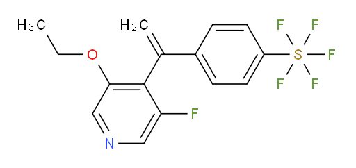 4-(1-(3-ethoxy-5-fluoropyridin-4-yl)vinyl)(pentafluoromercapto)benzene