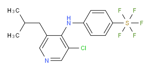 4-((3-chloro-5-isobutylpyridin-4-yl)amino)(pentafluoromercapto)benzene