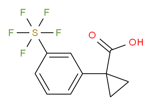 1-(3-(pentafluoromercapto)phenyl)cyclopropanecarboxylic acid
