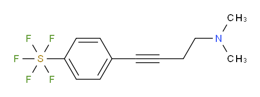 4-(4-(dimethylamino)but-1-yn-1-yl)(pentafluoromercapto)benzene