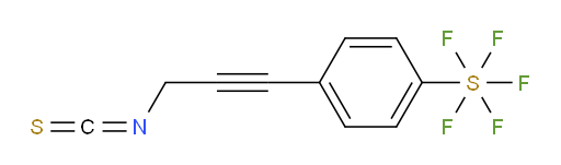 4-(3-isothiocyanatoprop-1-yn-1-yl)(pentafluoromercapto)benzene