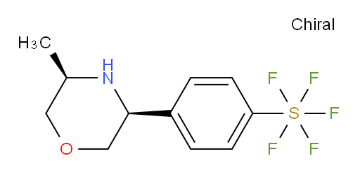 4-((3S,5R)-5-methylmorpholin-3-yl)(pentafluoromercapto)benzene