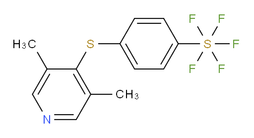 4-((3,5-dimethylpyridin-4-yl)thio)(pentafluoromercapto)benzene