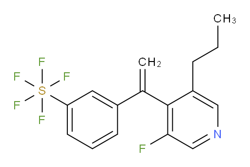 3-(1-(3-fluoro-5-propylpyridin-4-yl)vinyl)(pentafluoromercapto)benzene