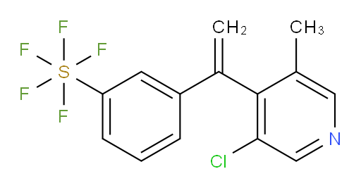 3-(1-(3-chloro-5-methylpyridin-4-yl)vinyl)(pentafluoromercapto)benzene