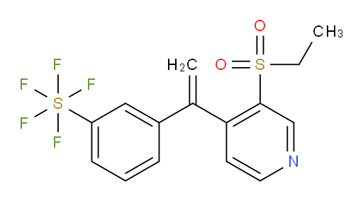 3-(1-(3-(ethylsulfonyl)pyridin-4-yl)vinyl)(pentafluoromercapto)benzene