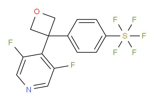 4-(3-(3,5-difluoropyridin-4-yl)oxetan-3-yl)(pentafluoromercapto)benzene