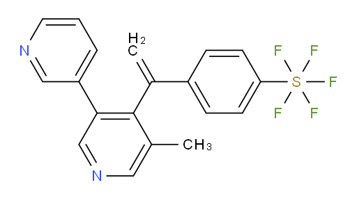 4-(1-(5-methyl-[3,3'-bipyridin]-4-yl)vinyl)(pentafluoromercapto)benzene