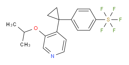 4-(1-(3-isopropoxypyridin-4-yl)cyclopropyl)(pentafluoromercapto)benzene