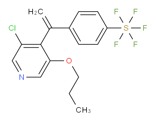 4-(1-(3-chloro-5-propoxypyridin-4-yl)vinyl)(pentafluoromercapto)benzene