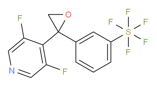 3-(2-(3,5-difluoropyridin-4-yl)oxiran-2-yl)(pentafluoromercapto)benzene