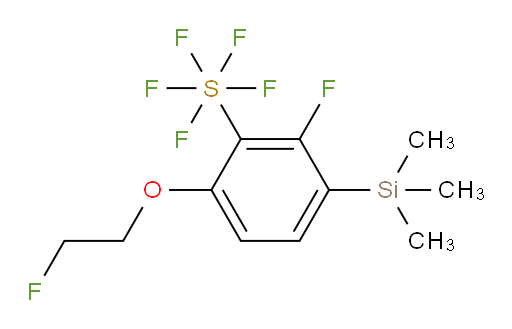 [2-fluoro-6-(2-fluoroethoxy)-3-(trimethylsilyl)phenyl]sulfur pentafluoride