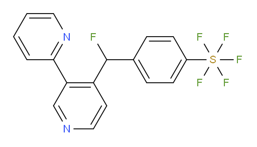 4-([2,3'-bipyridin]-4'-ylfluoromethyl)(pentafluoromercapto)benzene