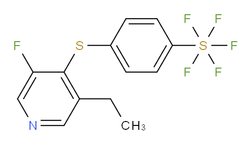 4-((3-ethyl-5-fluoropyridin-4-yl)thio)(pentafluoromercapto)benzene