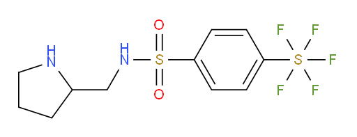 [4-[[(2-pyrrolidinylmethyl)amino]sulfonyl]phenyl]sulfur pentafluoride