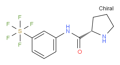 [3-[[[(2S)-2-pyrrolidinyl]carbonyl]amino]phenyl]-sulfur pentafluoride